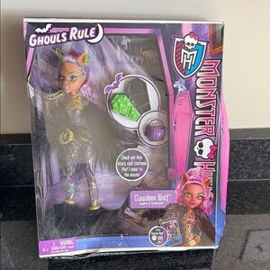 Monster High Ghouls Rule Clawdeen Wolf Doll 2012 NEW Mattel